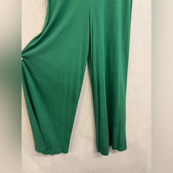 Gudrun Sjoden Green Lightweight Elastic Waist Pull On Pants Wide Leg Size Small - Picture 5 of 7